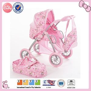 Cochecitos de bebé con patrón de moda, venta al por mayor, China, con muñeca - Product Image 3