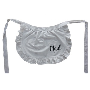 Joli <span class=keywords><strong>tablier</strong></span> <span class=keywords><strong>de</strong></span> femme <span class=keywords><strong>de</strong></span> chambre en coton 100% blanc, <span class=keywords><strong>tablier</strong></span> <span class=keywords><strong>de</strong></span> taille pour femme - Product Image 1