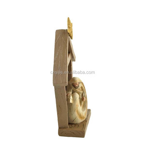 Religión Estatua de resina, Estatua de resina Pesebre de la Familia, jesús en el Pesebre - Product Image 4