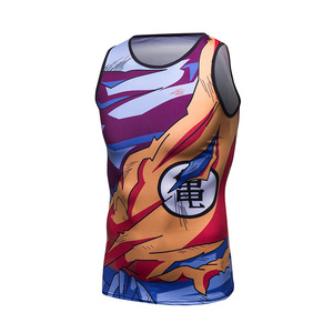 Nuovo <span class=keywords><strong>Anime</strong></span> abbigliamento Super Saiyan canottiere Goku/Vegeta 3D senza maniche <span class=keywords><strong>T</strong></span>-<span class=keywords><strong>Shirt</strong></span> per gli uomini - Product Image 2