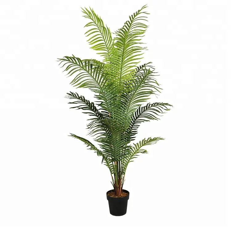 Levensechte 2.0M Indoor Decoratie Kunstmatige Hawaii Palm Boom Plant Kunstplanten Nep Boom