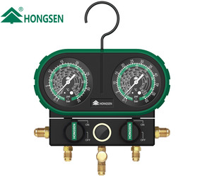 Conjunto de Manômetros para HVAC com Vidro HS-MVS60 - Product Image 1