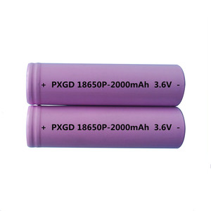 Batterie lithium-ion 3,6 V 2000 mAh cylindrique <span class=keywords><strong>rechargeable</strong></span> 18650 - Product Image 1