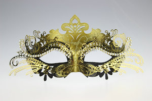 Embarcaciones de lujo de diamantes decoración del metal máscara de la mascarada - Product Image 4