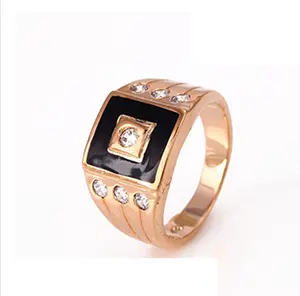 12301-Xuping 18K זהב אופנה גברים טבעת עבור ייחודי עיצוב