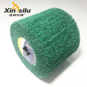 180 #   8698 Roue de polissage satinée à lamelles en nylon non tissé <span class=keywords><strong>avec</strong></span> trou de fixation |   Outil de meulage abrasif pour la finition des métaux - Product Image 3