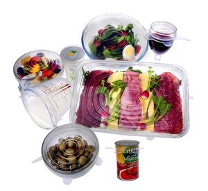 Haute Qualité Silicone Couvercles Stretch Frais <span class=keywords><strong>de</strong></span> Maintien Alimentaire Étirable <span class=keywords><strong>Film</strong></span> Couverture <span class=keywords><strong>de</strong></span> Joint, Sécurité-SANS BPA - Product Image 1
