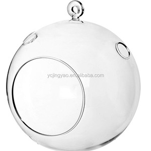 Fatto a mano Vaso di Vetro Trasparente Appeso Piante Terrario di Vetro del Display Da Tavolo Succulente Impianto di Aria Fioriera Globo - Product Image 5