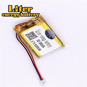 Plug 1,25-2 p 3,7 V 602635 800 mAh rechargeable LiPo battery solar Li ion polymer lithium battery with PCM - Product Image 1