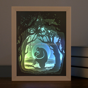 2025 Hot Bán 3D bóng LED ánh sáng cắt giấy thủ công mỹ nghệ với khung 3D đóng khung thủ công - Product Image 2