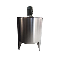 Homogénéisateur à double paroi 1000L réservoir mixte nouveau chauffage électrique en acier inoxydable jus de fruits yaourt agitateur boîte de commande électrique