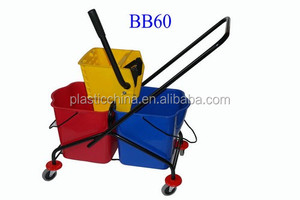 36 Lít Xe Đẩy Nhựa Làm Sạch Lau Winger Xô Với Bánh Xe - Product Image 5