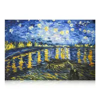Fantastic Romantic Olandese Artistico Opere D'arte Più Riconosciuto Notte Stellata di Van Gogh della Pittura A Olio