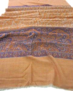 Écharpe jacquard Semi en pashmina 100%, châle en laine Fine - Product Image 1