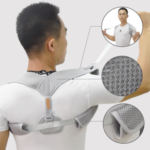 GANGSHENG 2018 negro de malla transpirable ajustable volver Corrector de postura con transpirable axila almohadillas - Product Image 6
