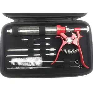 Kit d'injecteur de viande portable, en acier inoxydable, 4 aiguilles pour aromatiser la viande à l'extérieur, saveur de Marinade