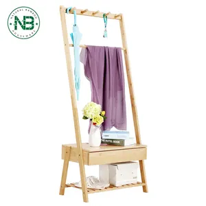 Más libre, diseñado de madera de pie perchero sombreros sombrero rack soporte 5 gancho de abrigo rack Hall tree - Product Image 2