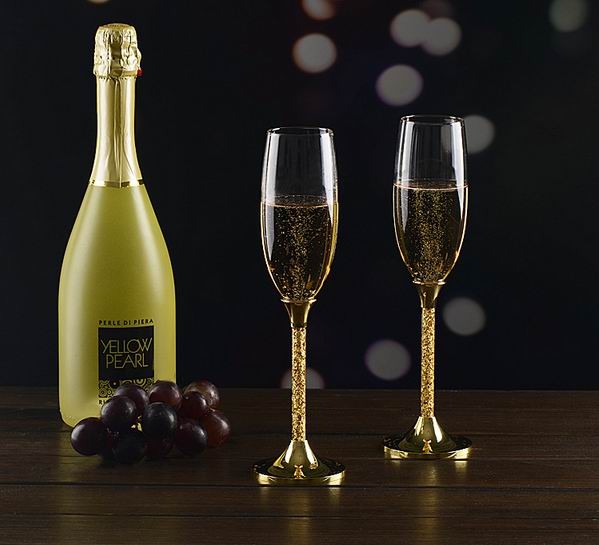 Champagne Flute Transparent Glass With Stem Lead Free Champagne Goblet Wine Glasses