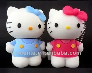 usb pabrik memproduksi hello kitty 2 GB mini usb 64 GB kartun usb flashdisk 2 GB 