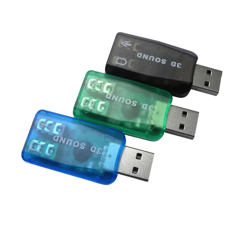 Mic Speaker USB 3D Scheda Audio Adattatore Audio Virtuale A 5.1 Canali per PC o Computer Portatile di Promozione Caldo In Tutto Il Mondo