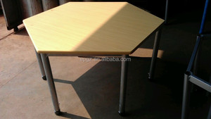 Children Hexagonal <strong>Table</strong> <strong>Adjustable</strong> <strong>Height</strong> /Hexagonal Reading <strong>Table</strong> for School Library Furniture - Product Image 2