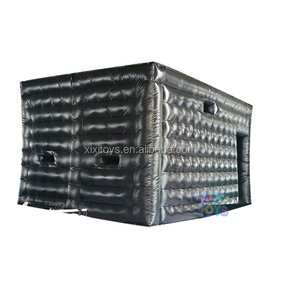 Tente gonflable de fête d'Halloween, petite maison hantée gonflable de couleur noire pour la décoration du festival - Product Image 1