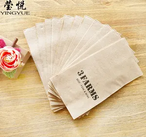 1/8 Fold 100% post-consumer recycled paper napkin