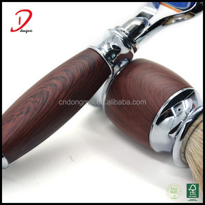 Professionnel de haute qualité de luxe blaireau, poignée en métal poils de blaireau de rasage brosse gros - Product Image 6