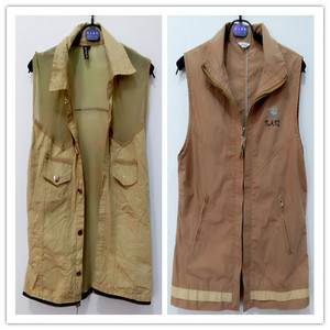 <span class=keywords><strong>Gilet</strong></span> d'extérieur réversible <span class=keywords><strong>sans</strong></span> manches en toile thermique isolante multi-poches d'occasion pour homme - Product Image 2