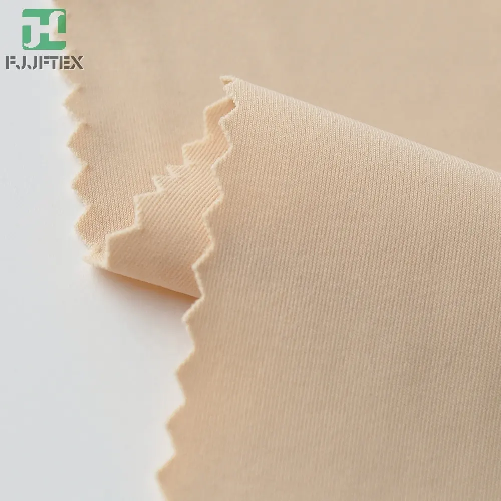 Fjjftex biflex 80 20 de nylon spandex tecido de malha de urdidura de alta elástica