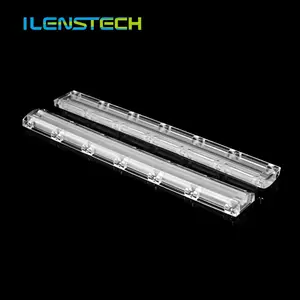 Ilenstech-lente lineal rectangular led, 20x90 grados, óptica led para iluminación lineal