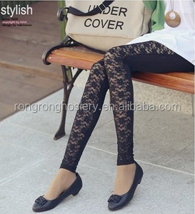 OEM De Haute Qualité Imitation Faux <span class=keywords><strong>Cuir</strong></span> leggings Rose Dentelle Leggings pour femmes sexy - Product Image 5