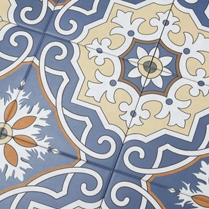 Decorativo in Stile Marocchino 20x20 cm Dipinto A Mano Floreale Portoghese Encausto Piastrelle di Ceramica - Product Image 4