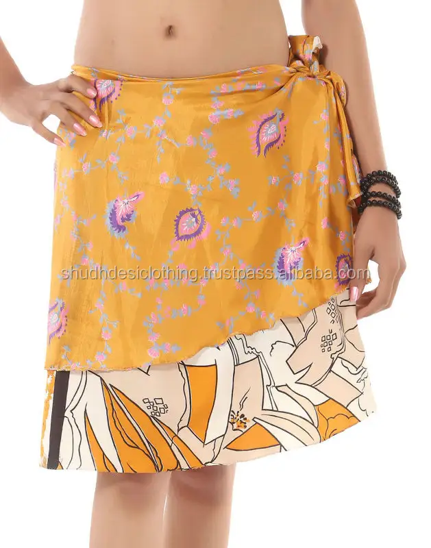 Wholesale 100 Pcs Lot Latest 2014 Short & Mini Silk Magic Wrap Skirt