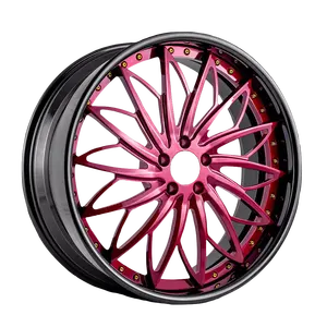 Colorful alloy wheels different sizes customized forged car wheels rims