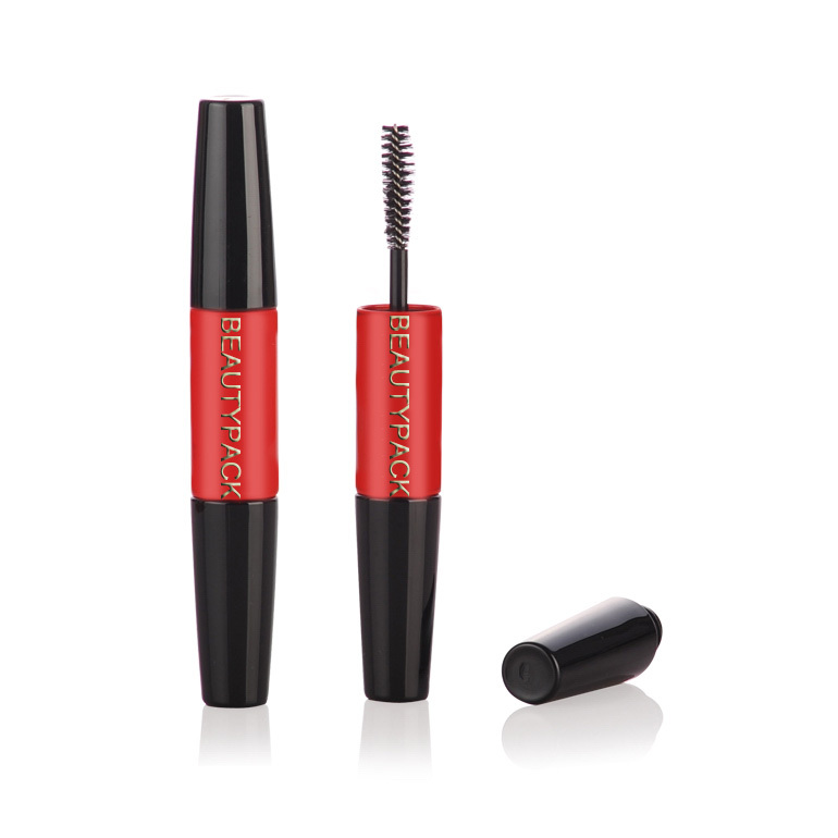 High quality empty double end mascara tube 2 in 1 with silicon brush