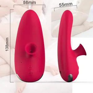 Clit Sucker vibratore femmina amore lingua capezzolo clitoride aspirazione sesso orale bacio giocattoli leccare stimolatore punto G masturbatore %