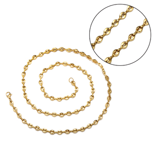 Catena in <span class=keywords><strong>Oro</strong></span> <span class=keywords><strong>24K</strong></span>, Bracciali in Acciaio Inossidabile 316 con Catene Semplici per Donne - Product Image 4