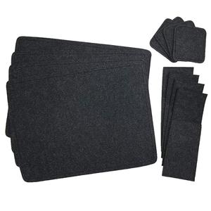 Grigio Feltro Tovaglietta con Sottobicchieri di <span class=keywords><strong>Vetro</strong></span> e Borse Posate - Product Image 6