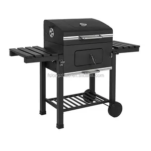 Chariot de barbecue Grill au charbon de bois personnalisé, appareil anti-fumée, ustensile de cuisine