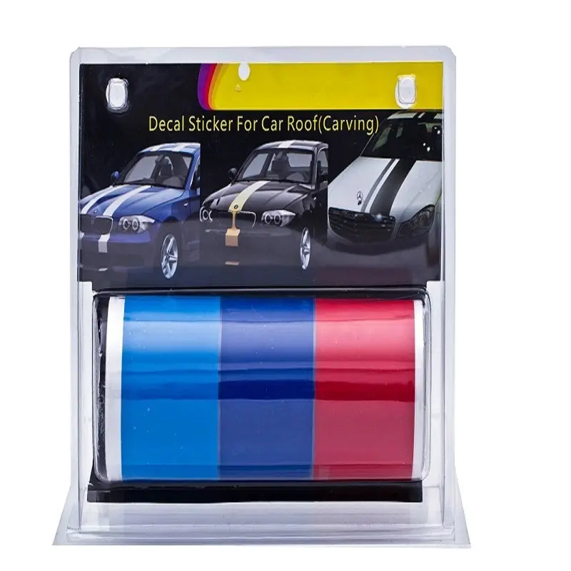 Carlas PVC Graphic Decals Car Vinyl Roof Line Stripes Racing Tape Stickers Film