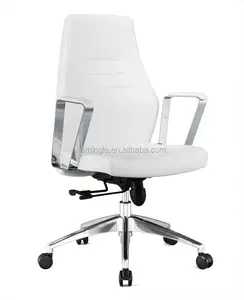 Yüksek geri ayarlanabilir deri sandalye yönetici odası ofis toplantı koltuğu için