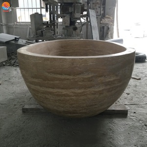 Baignoire en pierre brin grise, baignoire en marbre gris, vente en gros - Product Image 6