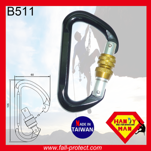 23KN Screw Lock Mountain Rock Climbing Aluminum Carabiner - Product Image 3
