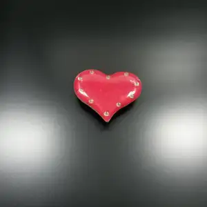 Blinking Red Color Heart Shape LED Badge