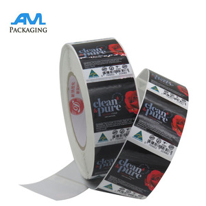 Étiquette autocollante personnalisée en papier, résistante à l'eau, avec impression intégrale et logo en feuille métallisée pour emballage en rouleau - Product Image 2