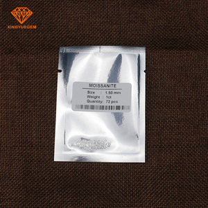 Top Chiarezza D E F G H I J Colore Rotondo Sintetico Trasparente Bianco Moissanite Pietra - Product Image 2