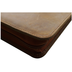 Dây kéo Kinh Doanh Danh Mục Đầu Tư Padfolio A4 Kinh Doanh Máy Tính Xách Tay Với Máy Tính Chuyên Nghiệp Đen PU Tập Tin Da - Product Image 5