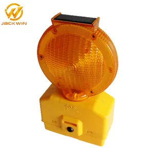 Yüksek verimli güneş LED trafik uyarısı sarı/Amber yanıp sönen ışık barikat lambası yol güvenliği koni için güneş şarj regülatörü ile