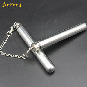 1.5OZ Acier Inoxydable Deux Tubes Flacon De Hanche Polissage Tube À Fond Rond Bouteille De Vin <span class=keywords><strong>petit</strong></span> flacon - Product Image 4